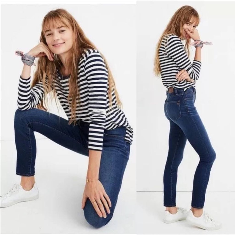 Madewell Roadtripper High Rise Skinny Jeans Jansen Wash Size 27 K1877